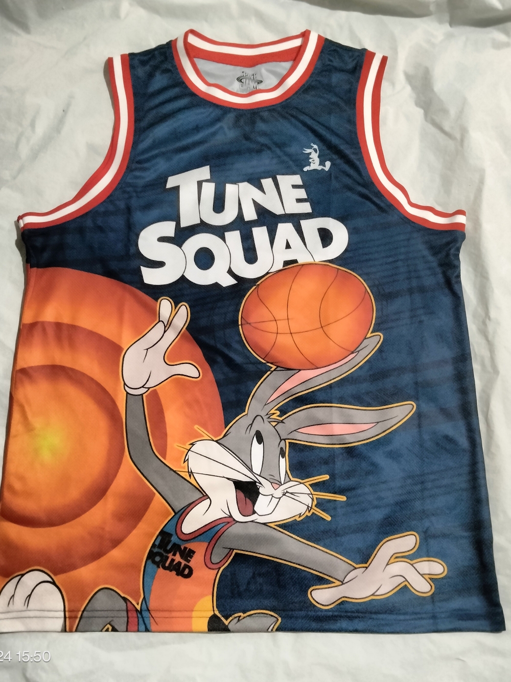 Space Jam A New Legacy Jersey Mens Large Mad Engine Tune Squad Bugs Bunny 1 Blue